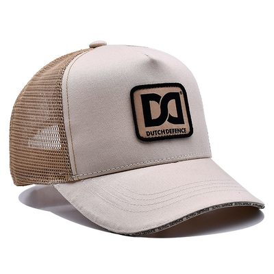 Wholesale Mesh Custom Cotton Trucker Cap 5 Panels Custom printing Patch Embroidery Sandwich Visor Cotton Trucker Hat