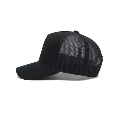 Pured Color Trucker Hats High Quality 5 Panel Mesh Back OEM Custom Embroidery 3D Sports Cap Trucker Caps