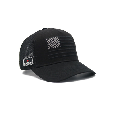 Pured Color Trucker Hats High Quality 5 Panel Mesh Back OEM Custom Embroidery 3D Sports Cap Trucker Caps