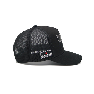 Pured Color Trucker Hats High Quality 5 Panel Mesh Back OEM Custom Embroidery 3D Sports Cap Trucker Caps