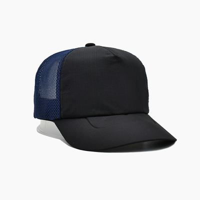 High Profile Crown High Quality 5 panel Custom Cotton Embroidered Logo Mesh Gorra Men Sport Trucker cap