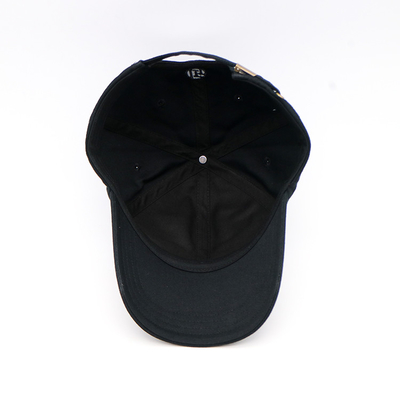 Stylish Design 6 Panel Baseball Hat For Any Age Embroidery Logo Metal Back Closure