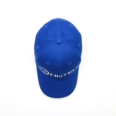 Stitching Matches The Fabric Color On Six-Panel Baseball Cap In Cotton With Embroidery Logo