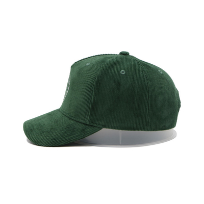 Personalize Your 5-Panel Baseball Cap Corduroy Fabric With 6 Eyelets Embroidery Logo