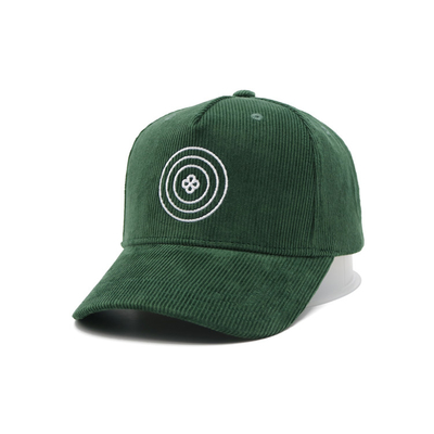 Personalize Your 5-Panel Baseball Cap Corduroy Fabric With 6 Eyelets Embroidery Logo