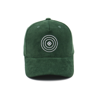 Personalize Your 5-Panel Baseball Cap Corduroy Fabric With 6 Eyelets Embroidery Logo