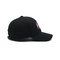 Custom Vintage 6 Panel Baseball Caps Curved 58-68cm Woven Patch With Embroidery Outline And 6 Eyelets