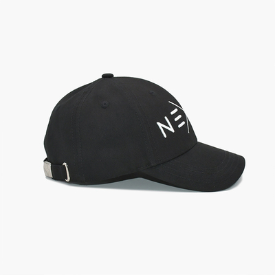 Adjustable Strap Structured 6 Panel Baseball Cap With Fabric Color Matching Stitching