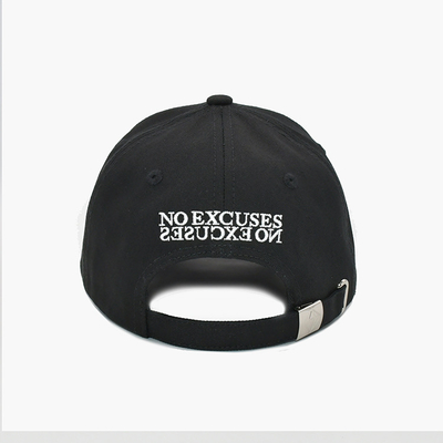 Adjustable Strap Structured 6 Panel Baseball Cap With Fabric Color Matching Stitching