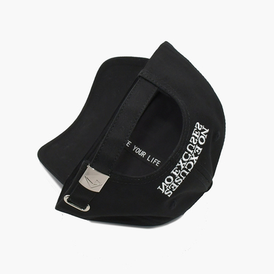 Adjustable Strap Structured 6 Panel Baseball Cap With Fabric Color Matching Stitching