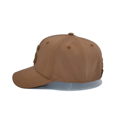 Stylish Six-Panel Baseball Cap With Curved Visor And Fabric-Matching Stitching Polyester And Towel Embroidery Logo