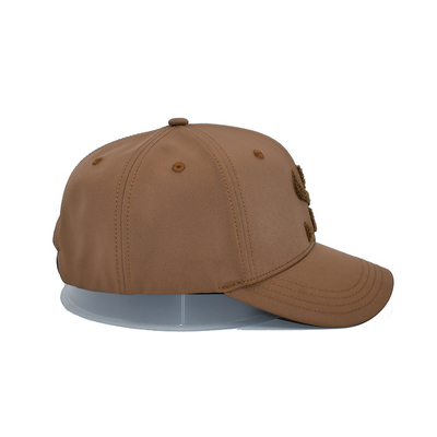 Stylish Six-Panel Baseball Cap With Curved Visor And Fabric-Matching Stitching Polyester And Towel Embroidery Logo
