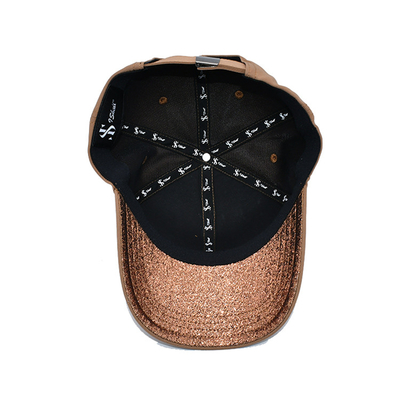Stylish Six-Panel Baseball Cap With Curved Visor And Fabric-Matching Stitching Polyester And Towel Embroidery Logo
