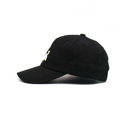 Visor Curved Embroidery In Various Colors And Customizable 100% Cotton Metal Back Closure