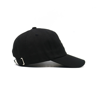 Visor Curved Embroidery In Various Colors And Customizable 100% Cotton Metal Back Closure