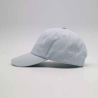 Curved Visor 6 Panel Baseball Cap With Matching Stitching And 6 Eyelets Embroidery Logo