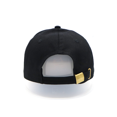 Fashion Style Embroidered Baseball Caps with Embroidery Eyelet And Logo Metal Back Closure