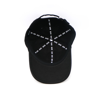 Customizable And Durable Cotton Six-Panel Baseball Cap With Custom Embroidery Logo And Metal Back Closure