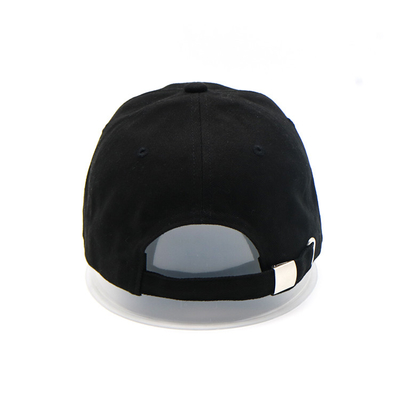 Customizable And Durable Cotton Six-Panel Baseball Cap With Custom Embroidery Logo And Metal Back Closure