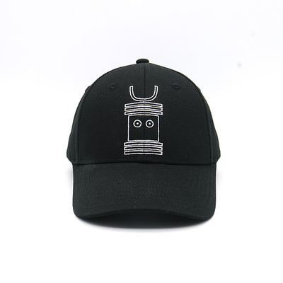 Customizable 6 Panel Baseball Cap With Cotton Sweatband And Matching Fabric Stitching Embroidery Logo