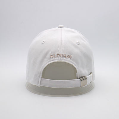 Unisex Daily Wear Cap With Curved Visor Embroidered Logo Baseball Caps Contrast Fabric And Metal Back Closure