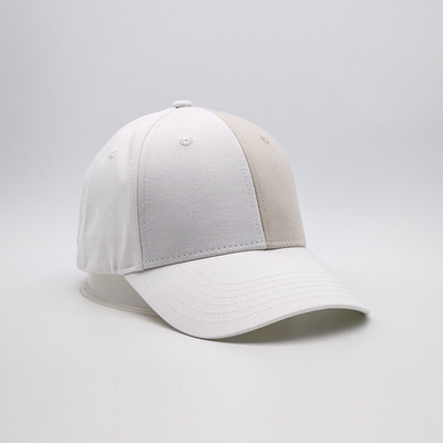 Unisex Daily Wear Cap With Curved Visor Embroidered Logo Baseball Caps Contrast Fabric And Metal Back Closure