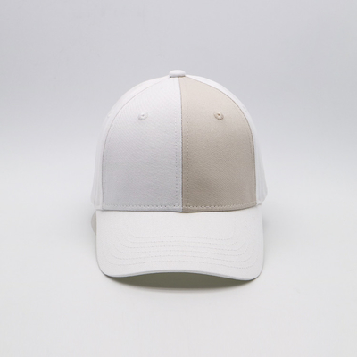Unisex Daily Wear Cap With Curved Visor Embroidered Logo Baseball Caps Contrast Fabric And Metal Back Closure