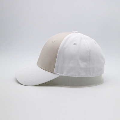 Unisex Daily Wear Cap With Curved Visor Embroidered Logo Baseball Caps Contrast Fabric And Metal Back Closure