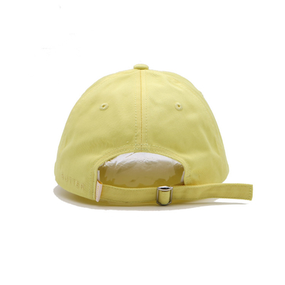 Customizable Cotton Baseball Cap With Adjustable Strap And Matching Stitching