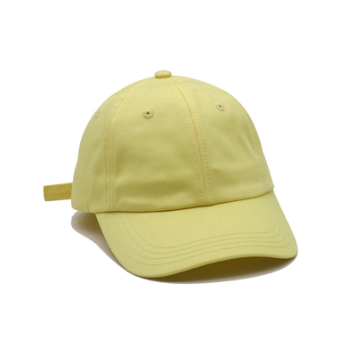 Customizable Cotton Baseball Cap With Adjustable Strap And Matching Stitching