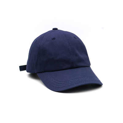 Curved Visor 6 Panel Baseball Cap With Embroidered Logo Matching Stitching And Reinforced Seams