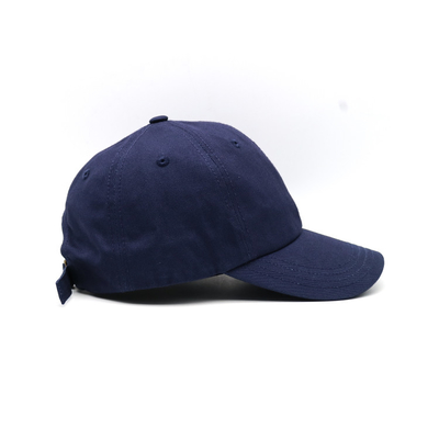 Curved Visor 6 Panel Baseball Cap With Embroidered Logo Matching Stitching And Reinforced Seams