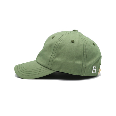 Customize Color Unstructured Front Panel Cotton Baseball Cap With Fabric Matched Stitching