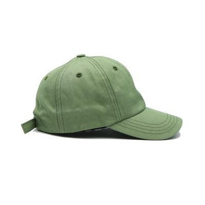 Customize Color Unstructured Front Panel Cotton Baseball Cap With Fabric Matched Stitching