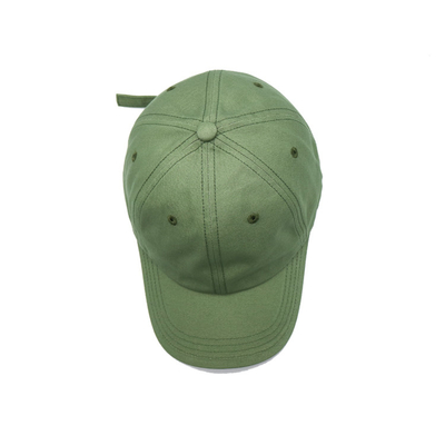 Customize Color Unstructured Front Panel Cotton Baseball Cap With Fabric Matched Stitching