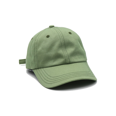 Customize Color Unstructured Front Panel Cotton Baseball Cap With Fabric Matched Stitching