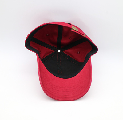 Customizable Cotton Structured 6-Panel Baseball Cap With Reinforced Seams And Adjustable Strap