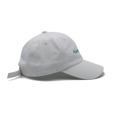 Embroidered Logo 6 Panel Baseball Cap With Adjustable Strap And Cotton Fabric