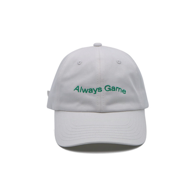 Embroidered Logo 6 Panel Baseball Cap With Adjustable Strap And Cotton Fabric