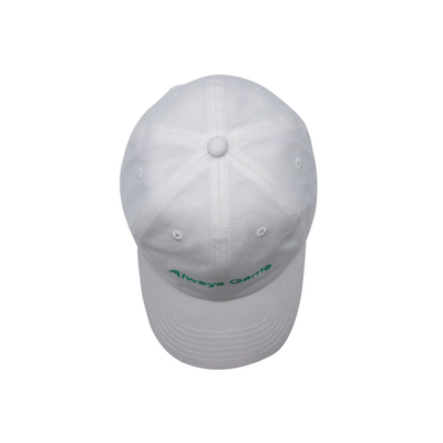 Embroidered Logo 6 Panel Baseball Cap With Adjustable Strap And Cotton Fabric