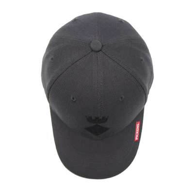 Customize Cotton 6 Panel Baseball Cap With Structured Shape With Embroidery Logo