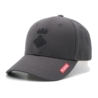 Customize Cotton 6 Panel Baseball Cap With Structured Shape With Embroidery Logo