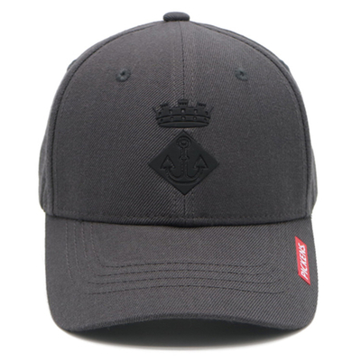 Customize Cotton 6 Panel Baseball Cap With Structured Shape With Embroidery Logo