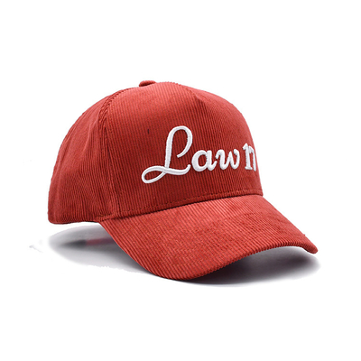Adjustable Strap 5 Panel Baseball Cap With Reinforced Seams And Curved Visor