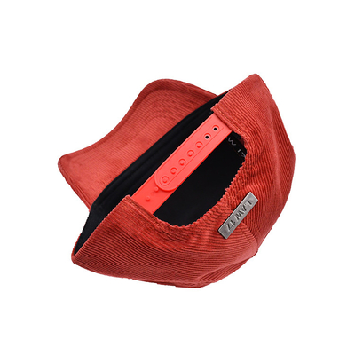 Adjustable Strap 5 Panel Baseball Cap With Reinforced Seams And Curved Visor