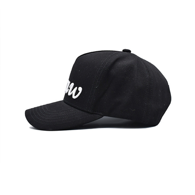Profile 5 Panel Baseball Cap With Curved Visor And Adjustable Strap