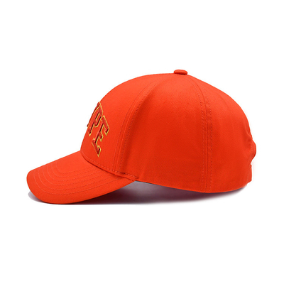 Customized Cotton Baseball Cap With Embroidered Logo Curved Visor Adjustable Closure