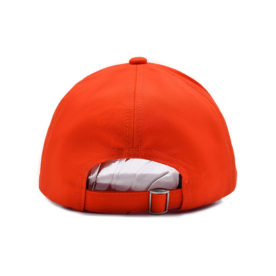 Customized Cotton Baseball Cap With Embroidered Logo Curved Visor Adjustable Closure