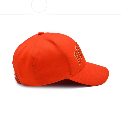 Customized Cotton Baseball Cap With Embroidered Logo Curved Visor Adjustable Closure