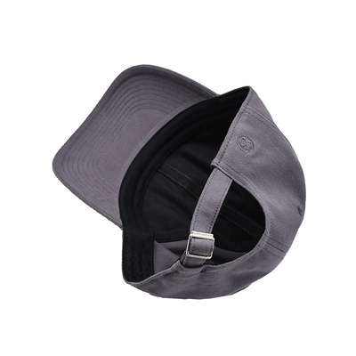 Embroidered Cotton Baseball Cap With Unstructured Shape Curved Visor 6 Eyelets